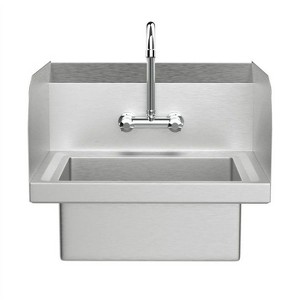 winado 17 x 15 in. Wall Mount Stainless Steel Hand Wash Sink with Side Splash - 1 of 4