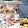 4 Pack Breakfast On The Go Yogurt Parfait Cups, Reusable Plastic Containers with Lids and Spoons, Perfect Jars for Overnight Oats Cereal, Snack Prep - 3 of 4