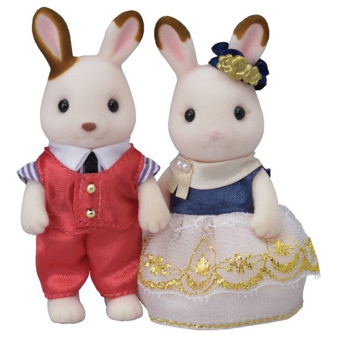 Sylvanian Families / Calico Critters Chocolate Rabbit Family Celebration  Set