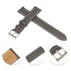 Unique Bargains Women's Men's Cowhide Watch Bands 24mm Gray 1 Pc - 3 of 4