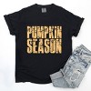 Pumpkin Season Block Distressed - Women's Garment Dyed Graphic T-Shirt - 2 of 4