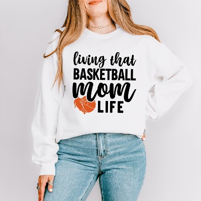 Simply Sage Market Women's Graphic Sweatshirt Basketball Mom Life