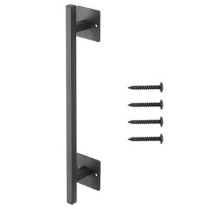 VEVOR Barn Door Handle, 12.6 in Rustic Fence Gate Handle, Rust-Resistant Coating, Heavy Duty Carbon Steel Outdoor Gate Handles, Easy to Install,Black - 1 of 4