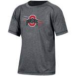 NCAA Ohio State Buckeyes Boys' Gray Poly T-Shirt