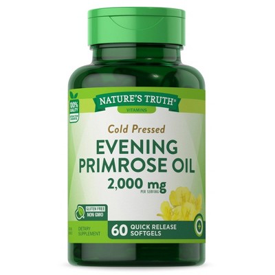 Nature's Truth Evening Primrose Oil 2000mg | 60 Softgels | Cold Pressed