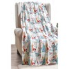 Kate Aurora Ultra Soft & Cozy Christmas Forrest Friends Santa Plush Throw Blanket Cover - 50 in. W x 60 in. L - 2 of 2