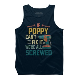 Men's Design By Humans If Poppy Can't Fix It We're All By nathanhoang Tank Top - 1 of 2