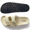 Roxoni Women Comfort Sandals Double Buckle Adjustable EVA Flat Slides Footbed Suede - 4 of 4