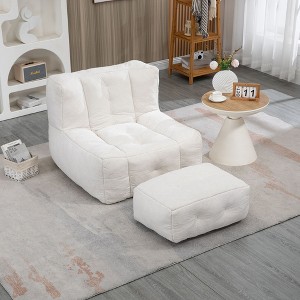 NicBex Bean Bag Chair for Adults Floor Chair Lazy Sofa Chair with Memory Foam and Ottoman for Reading Room, Living Room - 1 of 4
