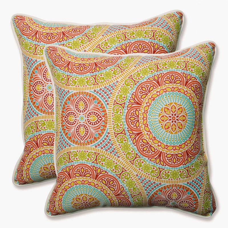 Outdoor/Indoor Delancey Throw Pillow Set of 2 - Pillow Perfect&#174;, 1 of 8