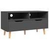 vidaXL TV Stand Gray 35.4 in.x15.7 in.x19.1 in. Engineered Wood - 2 of 4