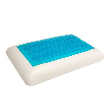 Dr. Pillow Forever Cool Support Pillow With Cooling Gel Technology, Blue