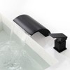 Cobbe Bathroom Sink Faucet Matte Black Single Handle Dual Control Bathroom Countertop Faucet with Waterfall Spout Nozzle - 4 of 4