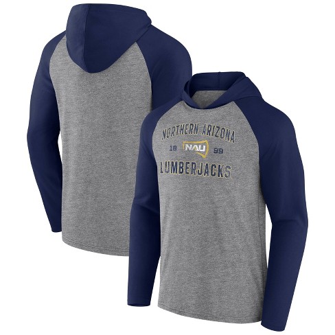 NCAA Northern Arizona Lumberjacks Men's Gray Lightweight Hooded Sweatshirt  - XL