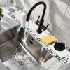 REGALWOVEN  Floral Kitchen Sink Splash Guard, Faucet Mat for Kitchen Sink Splash Guard - 3 of 4