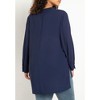 ELOQUII Women's Plus Size Mandarin Collar Tunic - 3 of 4