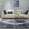 Ornamental Decorative Ornate Medallion Modern Transitional Eclectic High-Traffic Ultra-Soft Nylon Indoor Washable Area Rug by Blue Nile Mills - 2 of 4