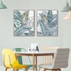 Masterpiece Art Gallery 22"x28" Coastal Floral in Blue I and II Wall Art - 3 of 4