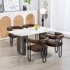 MAYEERTY Modern Loveseat - Chenille 2-Seater Sofa with Metal Legs - Living Room/Office (Beige Chenille) - 2 of 4