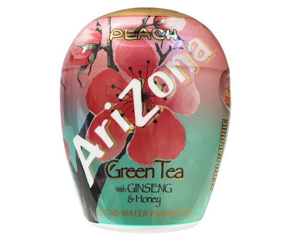 AriZona Peach Green Tea Liquid Water Enhancer - 1.9 fl oz Bottle