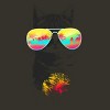 Junior's Design By Humans Cat Breeze By Artemple T-Shirt - 2 of 3