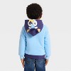Toddler Boys' Bluey Cosplay Faux Shearling Hoodie Zip-Up Sweatshirt - Light Blue - 2 of 3