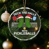 Pickleball Glass Ornament – Handcrafted Hanging Decoration, Elegant Sports Keepsake with Unique Pickleball Design - 3 of 4
