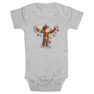 Infant's Curious George Colored Lights Bodysuit - 1 of 3