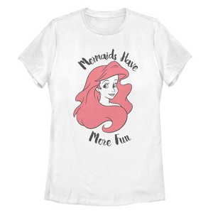 Women's The Little Mermaid Ariel Mermaids Have Fun T-Shirt - 1 of 4