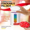 MEDca Weekly Pill Organizer, 1 Dispenser, 7 Stackable Compartments Four Times-a-Day - Morning, Noon, Evening, and Bedtime - 3 of 4