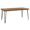 vidaXL Patio Table with Hairpin Legs 70.9 in.x35.4 in.x29.5 in. Solid Wood Acacia - 2 of 4