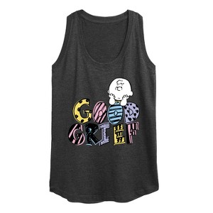 Women's - Peanuts - Good Grief Charlie Brown Graphic Racerback Tank - 1 of 4