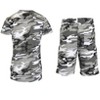 Galaxy By Harvic Men's Slim Fit  2-Piece Camo Short Sleeve Tee  And Shorts Set - 2 of 4