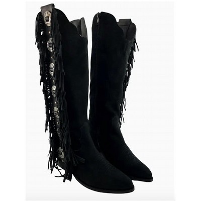 Women's Wo's Rodeo Doll Fringe Boots - Naughty Monkey