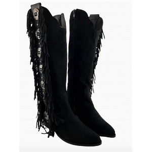 Women's Wo's Rodeo Doll Fringe Boots - Naughty Monkey - 1 of 3