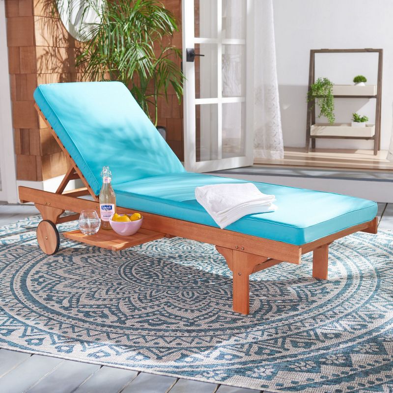 Newport Chaise Lounge Chair With Side Table  - Safavieh, 5 of 10