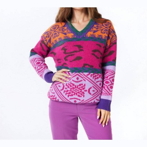 Women's Sweater Jacquard Colored - ESQUALO - image 1 of 3