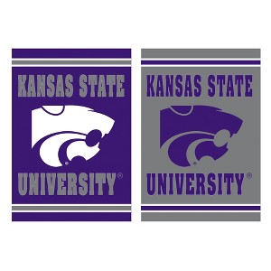 Embossed Suede, Kansas State University Double Sided Indoor Outdoor Decor 18" x 12.5" - 1 of 1