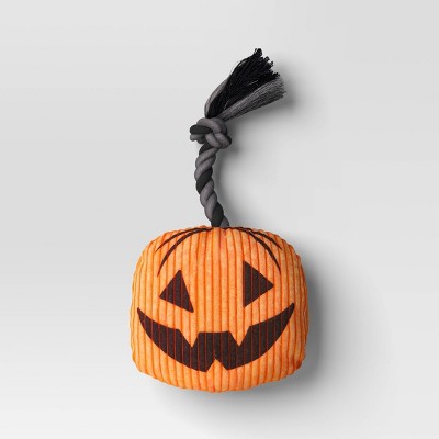 Halloween 9.75" Pumpkin Plush Dog Toy - Hyde and EEK! Boutique™
