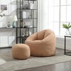 Airsurfer Bean Bag Chair for Adults with Footrest - Soft Padded Cover, Ideal for Bedroom, Dorm, Gaming or Living Room - 3 of 4