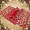 Christmas Table Runner with Emroidered Candy Cane Holly for Christmas Decor & Modern Farmhouse Decor - 4 of 4