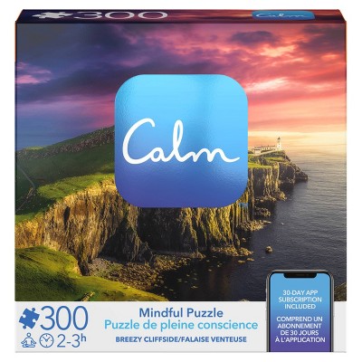 Spin Master Calm App: Breezy Cliffside Jigsaw Puzzle - 300pc