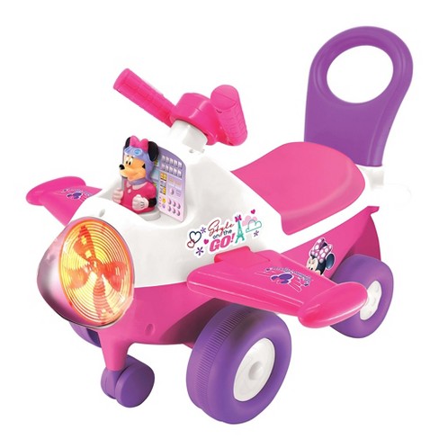 Kiddieland Disney Minnie Mouse Activity Plane Foot To Floor Toy Car Target