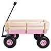 Garden Cart Utility Wagon 176 LBS Large Loading Capacity Metal Garden Wagon All Terrain Pulling Cart,abstract,pink,39.37''L x 19.30''W x 20.28''H - 3 of 4