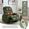 Comfy Corduroy Recliner Chair for Small Space, Updated Adjustable Electric Power Recliner Chairs for Adults with 2 Side Pockets, USB Port, Tool - 4 of 4