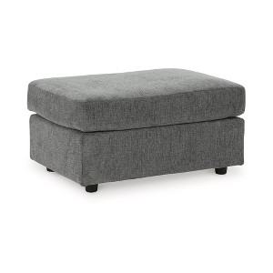 Signature Design by Ashley Contemporary Stairatt Ottoman, Gravel - 1 of 4
