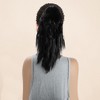 Unique Bargains Women's Nature Long Hair Ponytail Wig Clip 13.78inch Black 1 Pc - 3 of 4