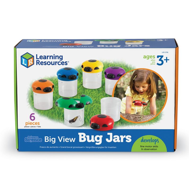 Learning Resources Big View Bug Jar, Set of 6, Ages 3+, 4 of 7