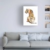 18" x 24" Jennifer Goldberg 'Sitting Tiger II' Unframed Wall Canvas - Trademark Fine Art: Gallery-Wrapped, Giclee Print - 3 of 4