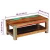 vidaXL Coffee Table Multicolored with natural, teal, and red tones - 4 of 4